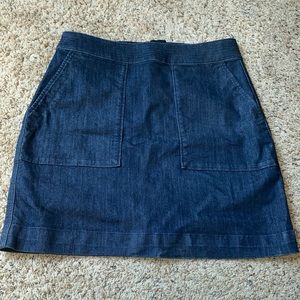 Brand new, with tags. Loft denim zip up skirt